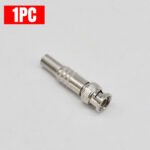 2PCS Tool-Free BNC Male Connector, Spring Model Coaxial Adapter RG59/RG6 Compatible, Screw Clamping No Soldering Required Coax Fitting - Imagen 3