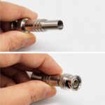 2PCS Tool-Free BNC Male Connector, Spring Model Coaxial Adapter RG59/RG6 Compatible, Screw Clamping No Soldering Required Coax Fitting - Imagen 5