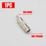 1PC RCA to BNC Video Adapter, RCA Male to BNC Female Video Adapter, for CCTV Security Camera - Imagen 2