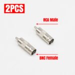1PC RCA to BNC Video Adapter, RCA Male to BNC Female Video Adapter, for CCTV Security Camera - Imagen 3