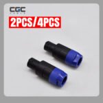 2PCS New Speakon Cable Adapter Connectors, 4-Pole Twist Lock Audio Adapter, Durable for NL2FC NL4FC NLT4X NL4FX Pro Audio System