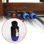 2PCS New Speakon Cable Adapter Connectors, 4-Pole Twist Lock Audio Adapter, Durable for NL2FC NL4FC NLT4X NL4FX Pro Audio System - 图片 3