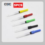 5PCS Multifunctional Probe For Vehicle Detection Nondestructive, Insulation Puncture Probe Tip, Multimeter Back Rear Probe, 30V Thread Design