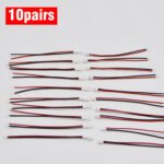 10Pairs JST connector kit, ph2.0 Connector | 2Pin Female and Male Plug Connector with 100mm Wire Cables - 图片 3