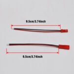 10Pairs JST Plug Connector 2 Pin Male Female Plug Connector Cable Wire, for JST RCY Plug Connectors Cable Wire, Plug and Play, Easy to Install, Widely Used - 图片 4
