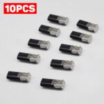 10PCS Double-Wire Plug-in Connector Led Light Strip Connectors, 2-Pin 2-Port, PVC Insulated, Copper Contact Material, Quick Connect Termination, Uncharged Power Mode - Imagen 2