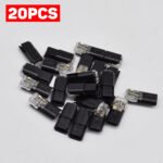 10PCS Double-Wire Plug-in Connector Led Light Strip Connectors, 2-Pin 2-Port, PVC Insulated, Copper Contact Material, Quick Connect Termination, Uncharged Power Mode - Imagen 3