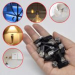 10PCS Double-Wire Plug-in Connector Led Light Strip Connectors, 2-Pin 2-Port, PVC Insulated, Copper Contact Material, Quick Connect Termination, Uncharged Power Mode - Imagen 4
