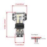 6PCS T-Tap Wire 2 Pin Connectors, 3 Way 2 Pin Tap Wire Connectors - No Wire Stripping, Solderless, Fits 22-18 AWG Stranded/Solid Electrical Wires. - 图片 7