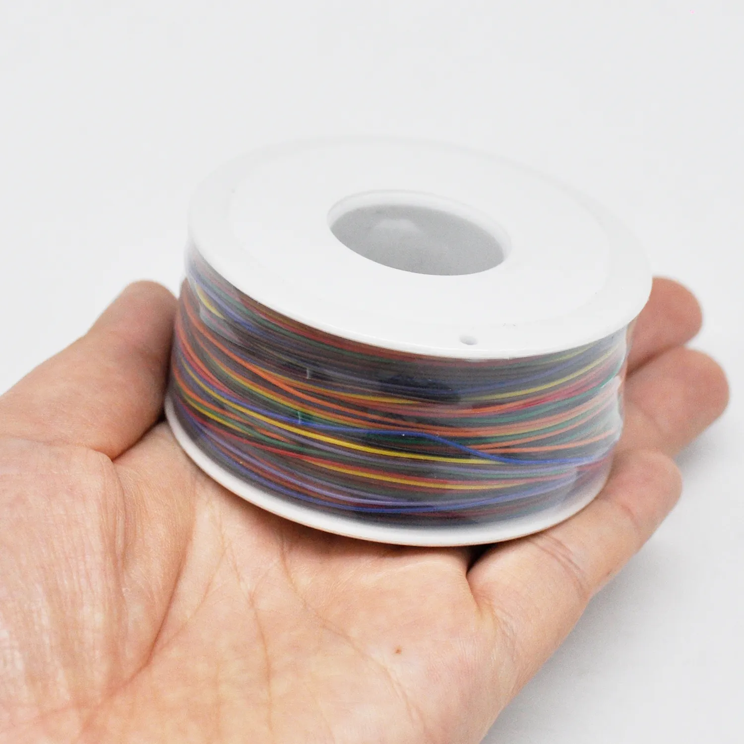 8-Color 30AWG Electronic Wire Single Core, 200M Tinned Copper Solid Cable Wrapping Electronic Wire, Wire Jumper Wire PVC Electronic Conductor Wire for Circuit Boards & PCB – Bild 3