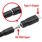 USB to DC Power Adapter Converter, 5.5mm x 2.1mm Units DC Female to USB C/ Micro/ MINI Male Adapter Connectors Adapter. – Bild 10