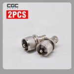 2PCS BNC Female to UHF Male RF Adapter, 50 Ohm PL259-BNC Coax Connector, for Ham Radio Antenna Analyzer SWR Meter Scanner Base Station