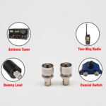 2PCS BNC Female to UHF Male RF Adapter, 50 Ohm PL259-BNC Coax Connector, for Ham Radio Antenna Analyzer SWR Meter Scanner Base Station - Image 6