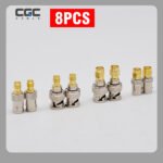 8 conectores de cable coaxial, kit adaptador RF SMA BNC TNC macho y hembra, cambiadores de género GMRS coaxial para comunicación de antena LTE de radio y enrutador