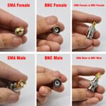 8PCS Coax Cable Connector, SMA BNC TNC RF Adapter Kit Male Female, GMRS Coax Gender Changers for Radio LTE Antenna Router Communication - Imagen 4