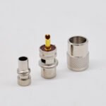 5PCS Coax Cable Connector, RG8/RG8X Coaxial Cable Fitting, UHF PL-259 Male Nickel-Plated Zinc Brass Pins for Ham Radio Satellite TV - Imagen 4