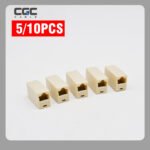 10个以太网耦合器，双端口以太网直通适配器，紧凑型以太网线缆延长器，适用于有线网络IT专业人员