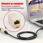 10PCS Ethernet Coupler, Dual-Port Ethernet Straight-Through Adapter, Compact Design Ethernet Cable Extender for Wired Networking It Professionals - 图片 6