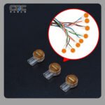 20pcs K3 Copper Crimp Connectors for Network Cables. No Charging, No Battery - Just Plug & Crimp! for Quick Repairs, Home Networks & Professional Setups