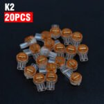 20pcs K3 Copper Crimp Connectors for Network Cables. No Charging, No Battery - Just Plug & Crimp! for Quick Repairs, Home Networks & Professional Setups - 图片 3