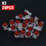 20pcs K3 Copper Crimp Connectors for Network Cables. No Charging, No Battery - Just Plug & Crimp! for Quick Repairs, Home Networks & Professional Setups - 图片 4