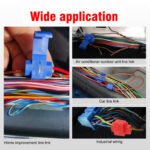 60PCS Non-Stripping Wire Splitting Kit - Red/Blue/Yellow Quick Clips, 25 Red and 25 Blue and 10 Yellow clips for 0.2-5.3mm2 AWG cables! Tool-free, no stripping needed, ideal for automotive, home wiring, and LED setups. - Image 4